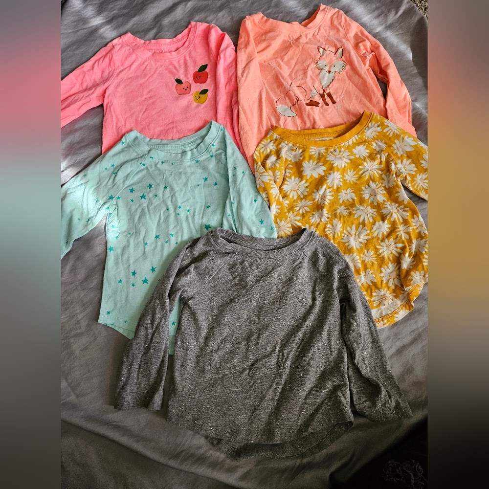 Cat & Jack Long Sleeve Tee Bundle - Picture 2 of 2